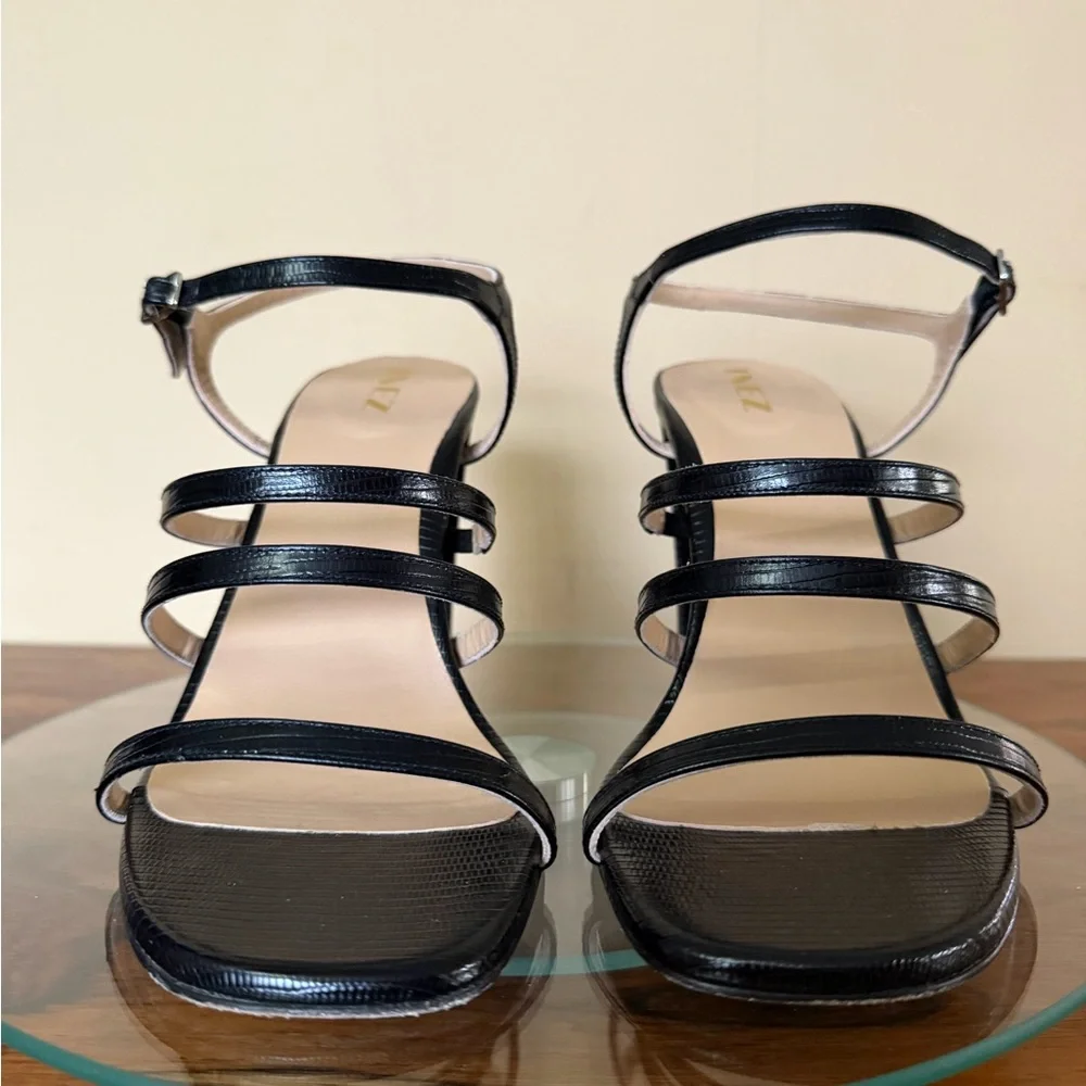 Inez Sasha heel in Black Lizard Emboss size 9.5 W - Picture 8 of 17